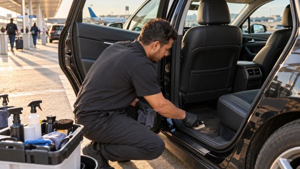 Understand the cleaning fee process for vomit in an Uber